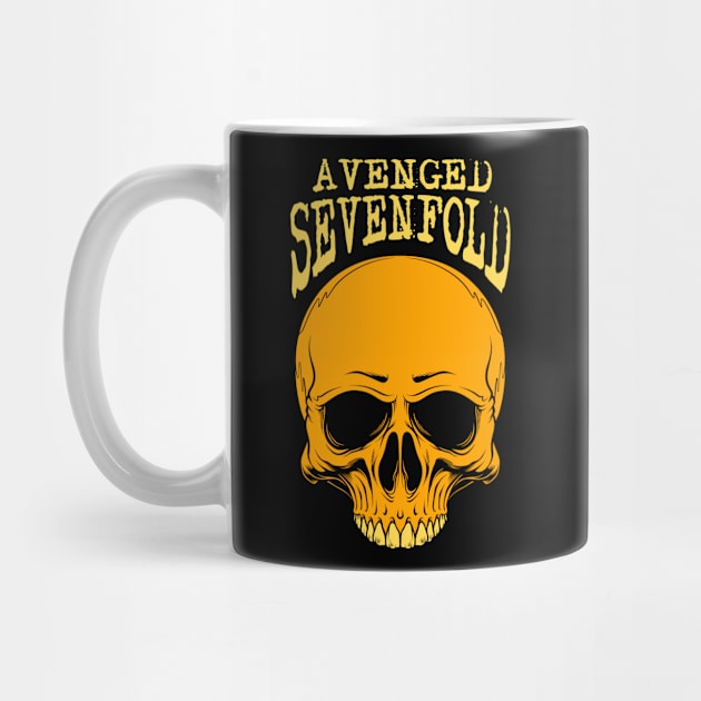 avenged gold skull by TOSSS LAB ILLUSTRATION